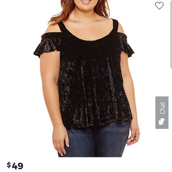 Self Esteem Tops - Off shoulders velvet top